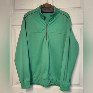 Nike Golf Tour Performance Therma-fit Green 1/4 Zip Pull Over Sweatshirt  Medium